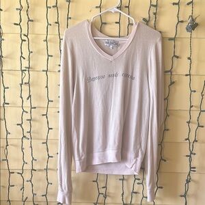 Wildfox light tan V-Neck Sweater